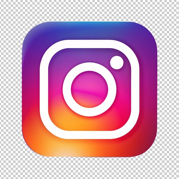 Instagram logo on transparent background