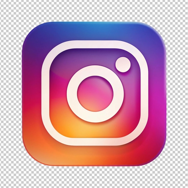 Instagram logo on transparent background