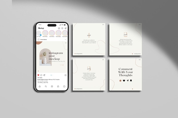 PSD instagram mockup