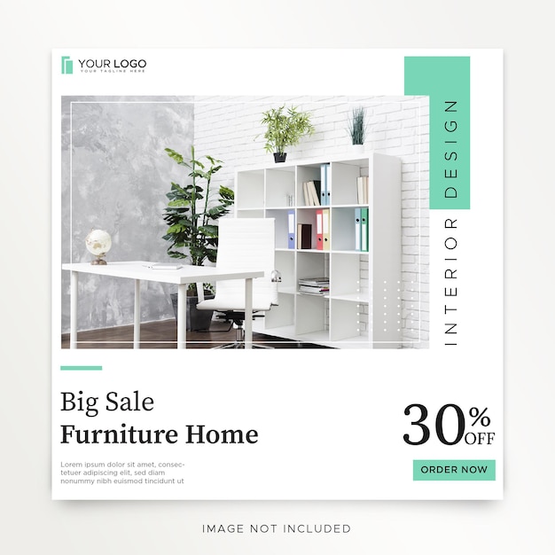 Instagram post for interior design Premium Psd