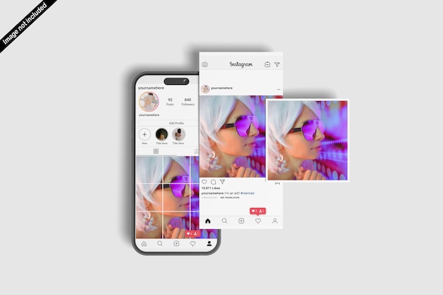 Instagram post mockup