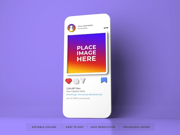 Instagram Social Media Mockup