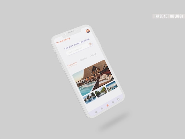 Instagram social media post in smartphone mockup