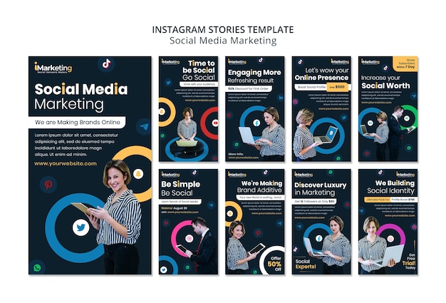 Instagram stories collection for social media marketing