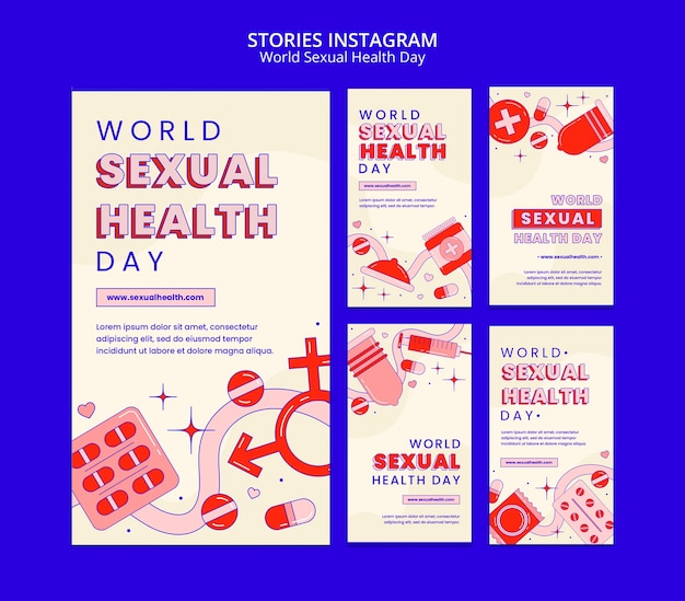 Instagram stories collection for world sexual health day