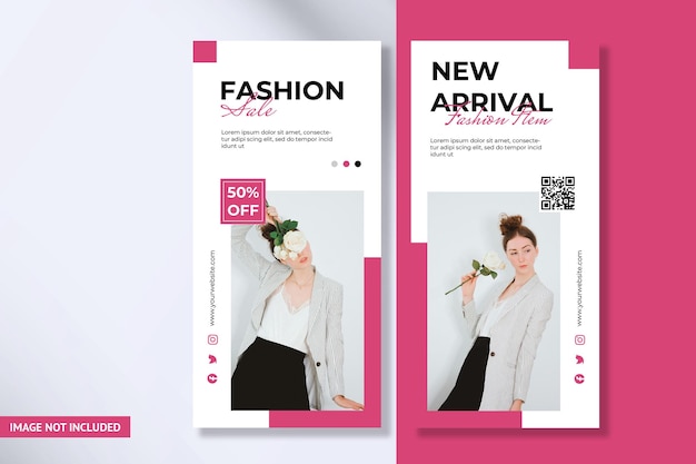 PSD instagram story fashion sale template