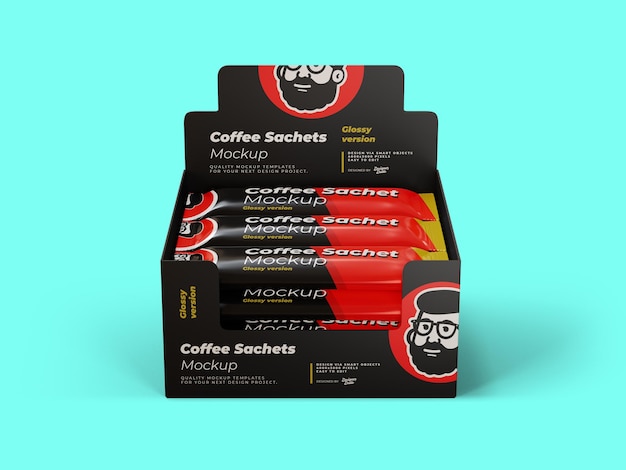 Instant Coffe Packaging Mockup