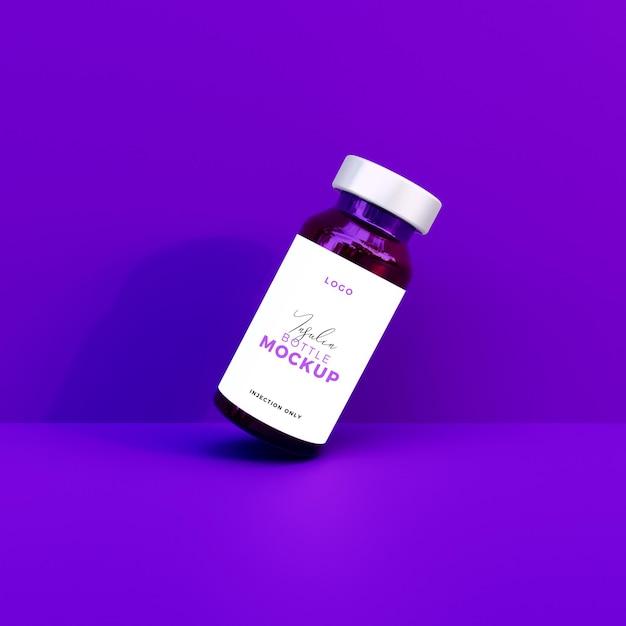 Insulin bottle mockup