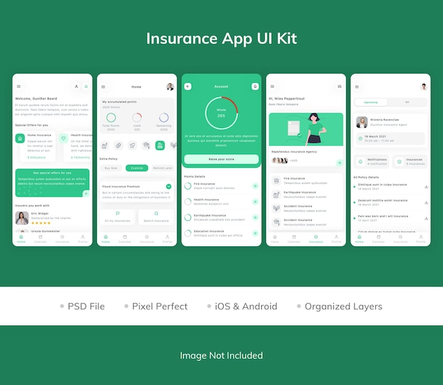 Insurance App UI Kit