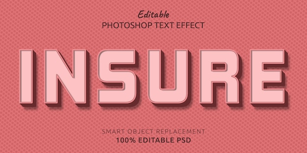 Insure Editable Text Style Effect