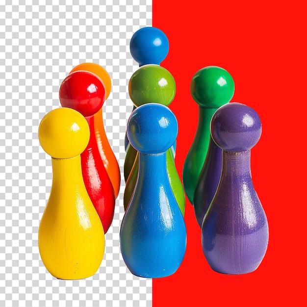 Interesting toy bowling isolated on transparent background