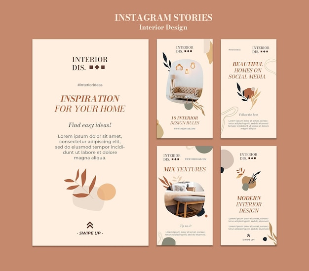 Interior design insta story template