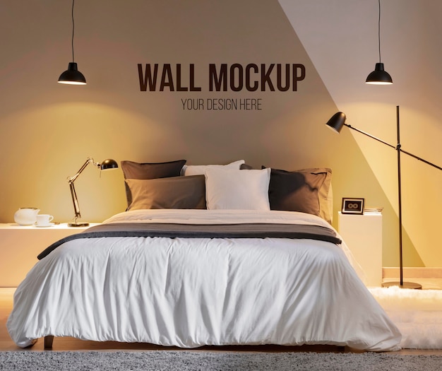 Interior design with minimal mock-up wall