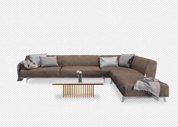 Interior mockup 3d rendering