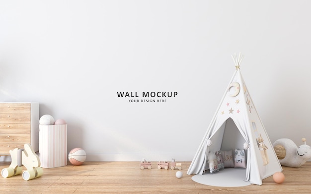 Interior wall mockup