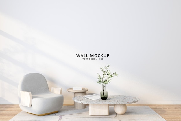 Interior wall mockup