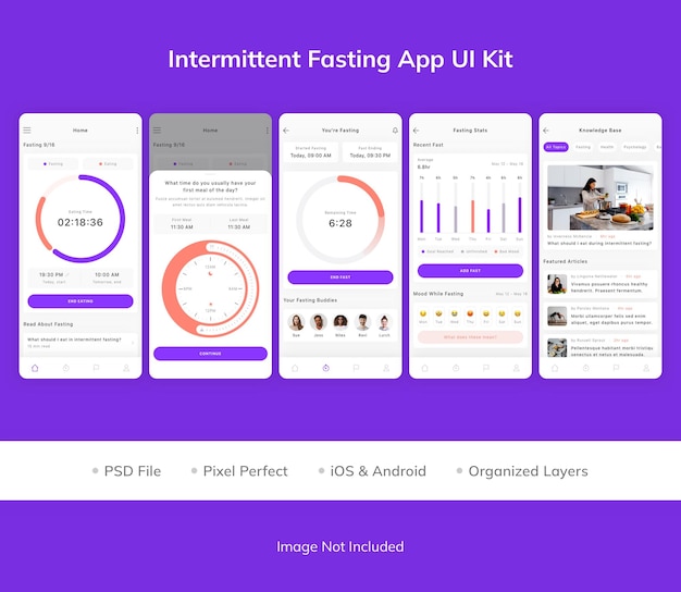 Intermittent Fasting App UI Kit