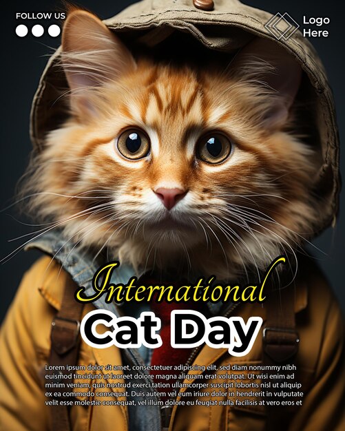 International Cat Day Flyer