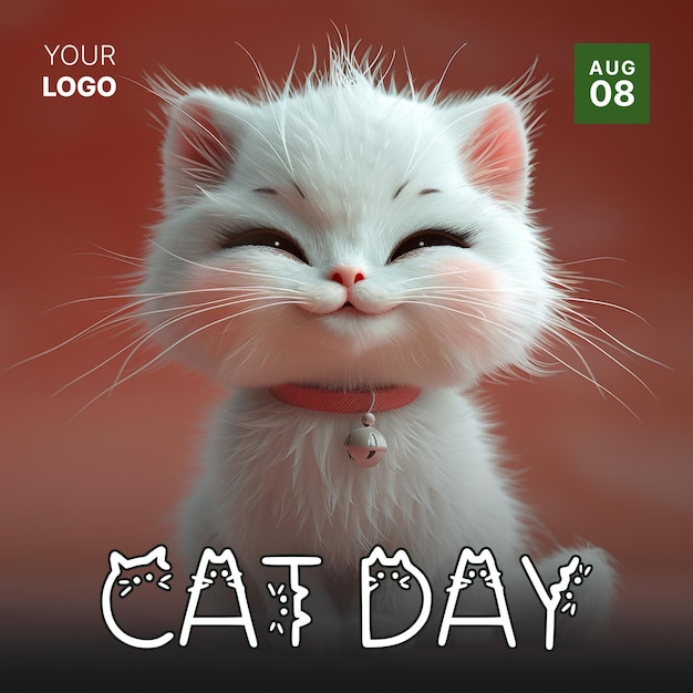 International Cat Day Social Media poster