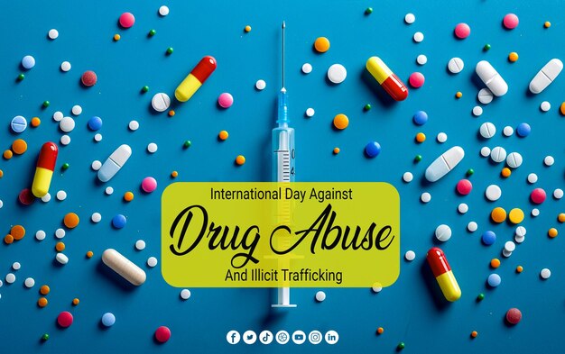 PSD international day against drug abuse and illicit trafficking poster design