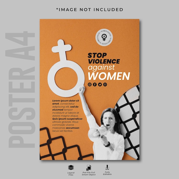 PSD international day for the elimination of violence against women poster