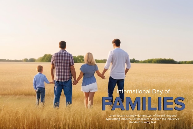 International Day of Families PSD Banner