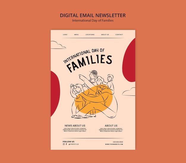 International day of families tempalte design