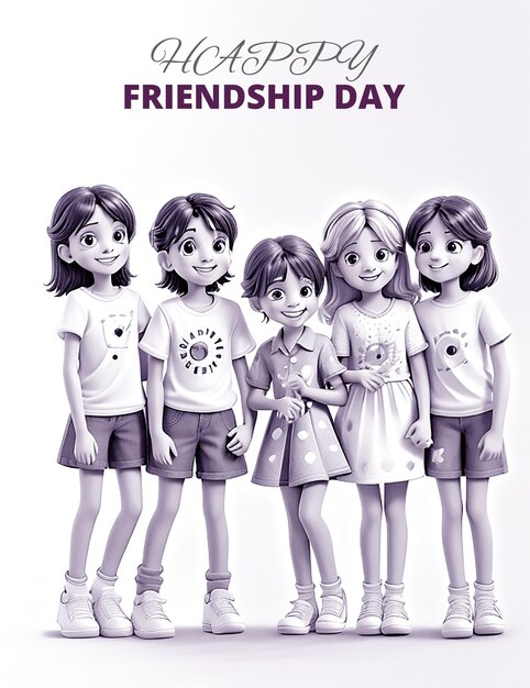 International Happy Friendship Day with Facebook and Instagram Story Template