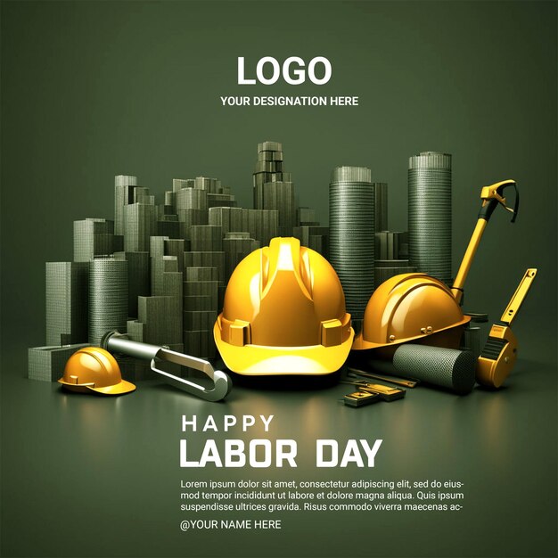 International Labor Day celebration May 1st generated by Ai