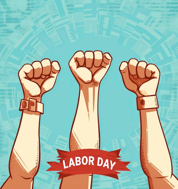 International Labor Day Labor Day background and Work hande