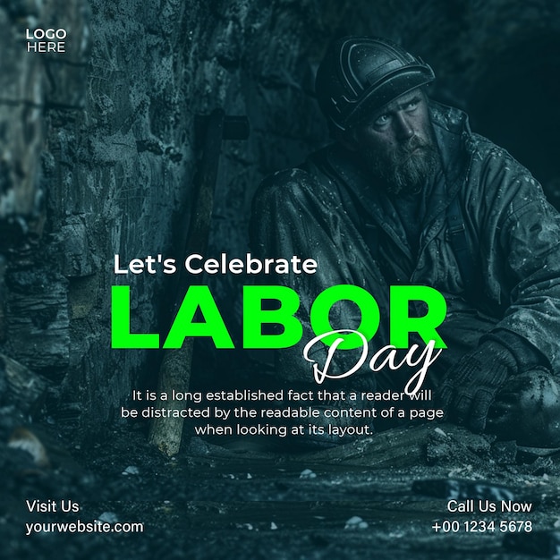 International labour day social media instagram post template 1 may celebration