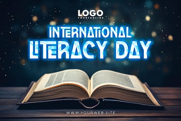 International Literacy day social media poster design