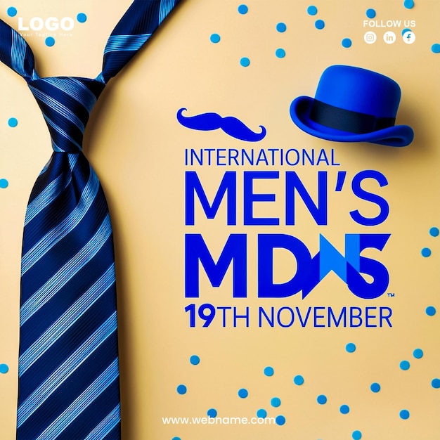 International Mens day banner design