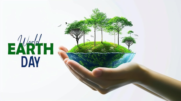 international mother earth day banner background