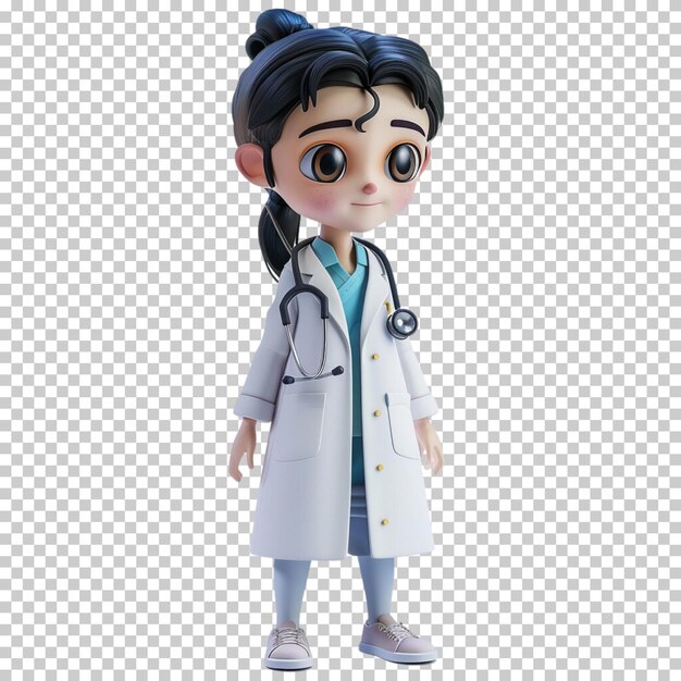 International nurses day female doctor with stethoscope doctor day health day isolated background