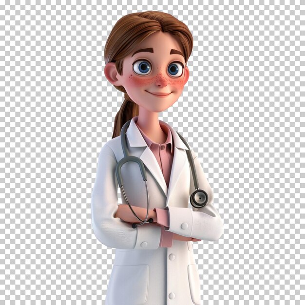 International nurses day female doctor with stethoscope doctor day health day isolated background