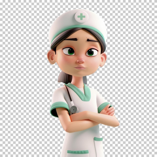 International nurses day female doctor with stethoscope doctor day health day isolated background