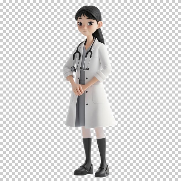 International nurses day female doctor with stethoscope doctor day health day isolated background