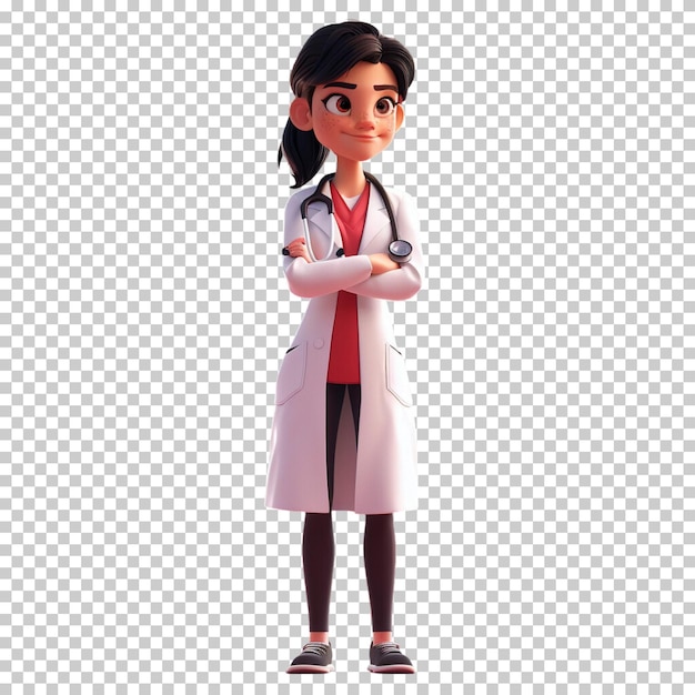 International nurses day female doctor with stethoscope doctor day health day isolated background