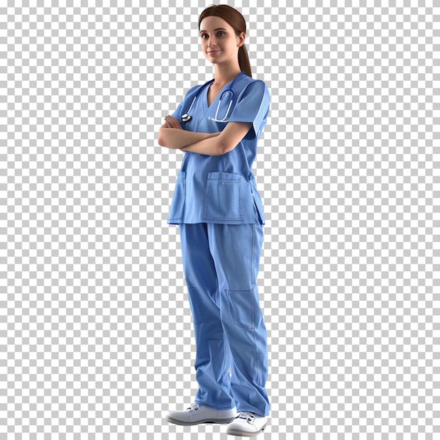 International nurses day female doctor with stethoscope doctor day health day isolated background