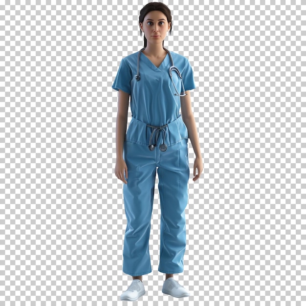 International nurses day female doctor with stethoscope doctor day health day isolated background