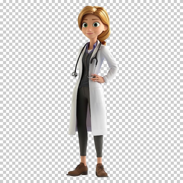 International nurses day female doctor with stethoscope doctor day health day isolated background