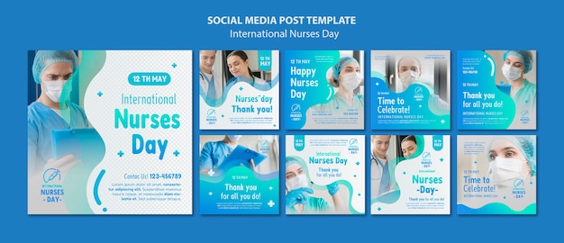 International nurses day instagram posts collection