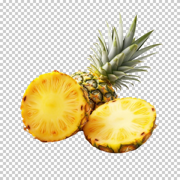 International pineapple day international fruit day fresh fruit isolated on transparent background