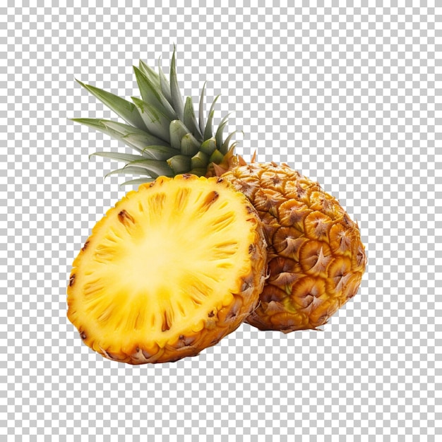 International pineapple day international fruit day fresh fruit isolated on transparent background