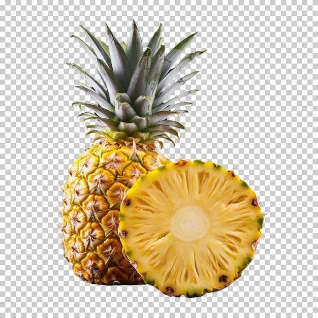 International pineapple day international fruit day fresh fruit isolated on transparent background