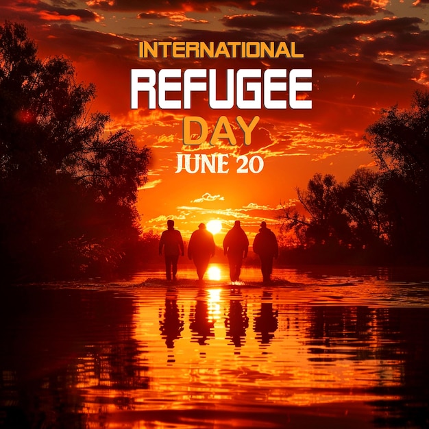 PSD international refugee day banner design