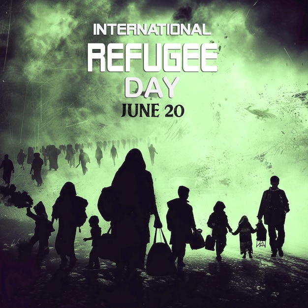 international refugee day banner design