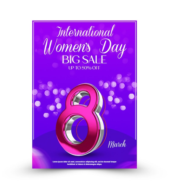 international womens day social media post template