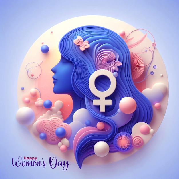 International Womens Day Womens background ai generative